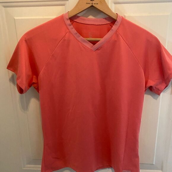 Patagonia V Neck Tee in Orange size S - Picture 4 of 5